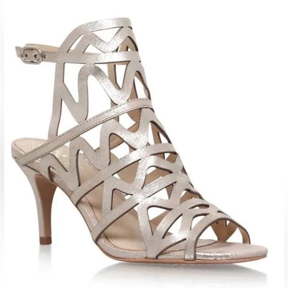 Vince Camuto Metallic Cutout Heels Size 6 - Picture 1 of 10